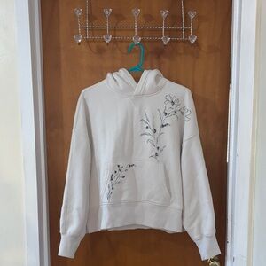 Abercrombie Embroidered Embellished Floral Hoodie
